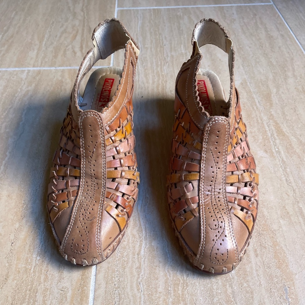 Pikolinos comfy sling back leather huaraches